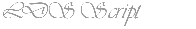 LDS Script Italic